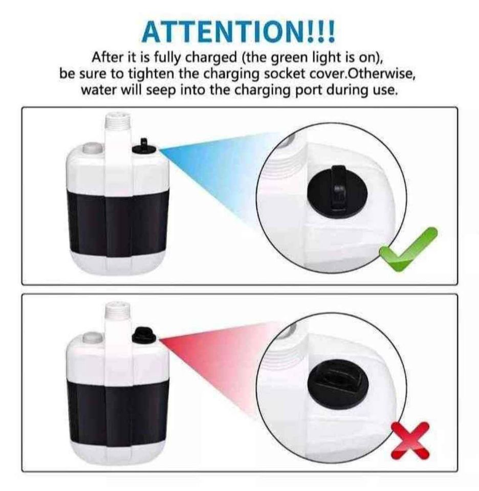 🚿 DUCHATE EN CUALQUIER LUGAR EN SEGUNDOS| DUCHA PORTATIL RECARGABLE